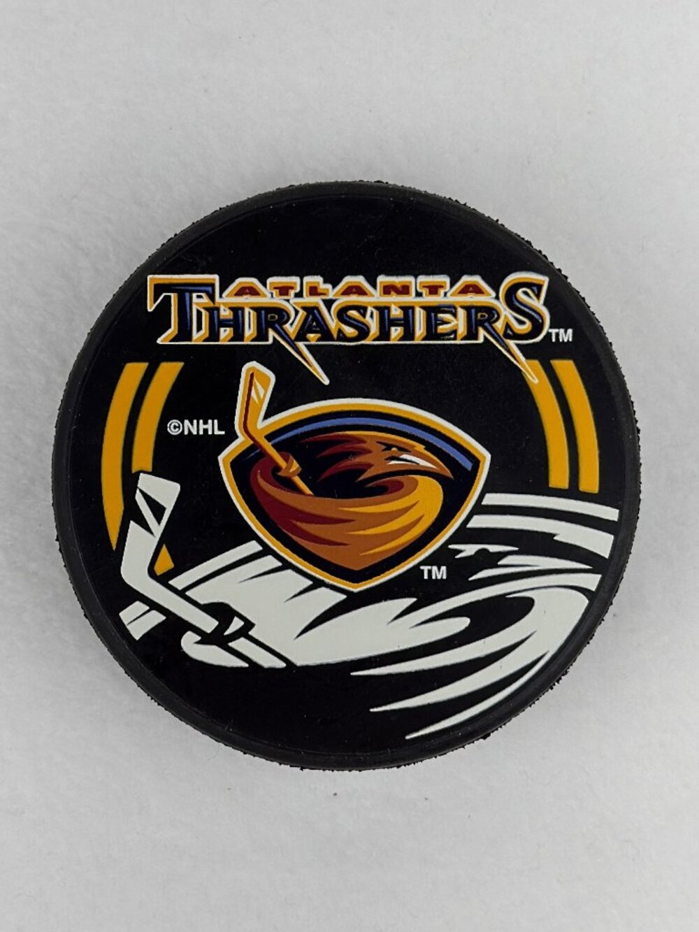 Atlanta Thrashers NHL Hockey Puck InGlasCo Official Licensed Defunct Team